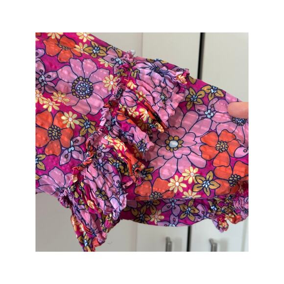 Ramy Brooke Janae Floral Blouse Size Small - Picture 11 of 11